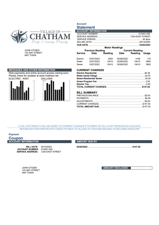  Minol USA business utility bill 